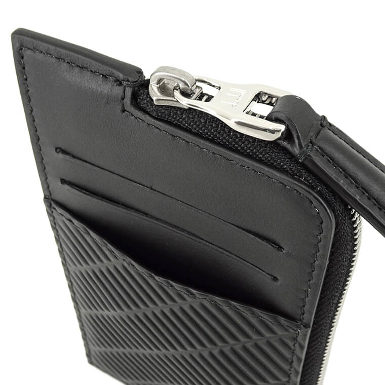 dunhill メンズ カードケース CONTOUR ZIP CARD CASE DU24R210ZPX BLACK ブラック 001