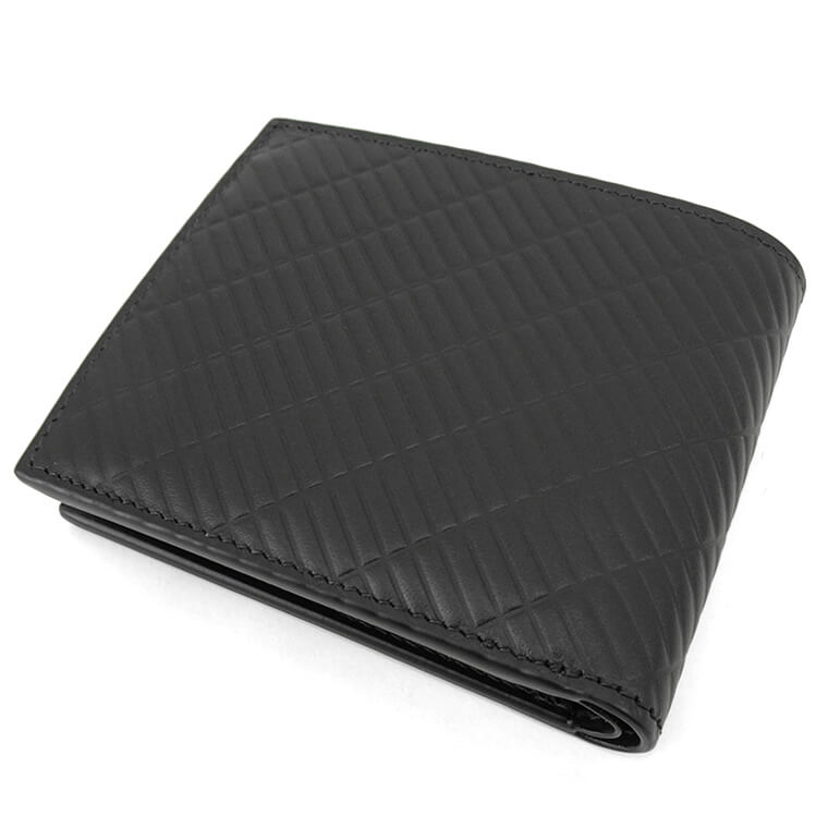 ダンヒル／Dunhill 財布 ウォレット メンズ 男性 男性用 PVC レザー 革 ブラック 黒  19R2320CC030R Engine Turn Luggage Canvas 4CC Billfold & Coin Purse エンジンターン ラゲッジキャンバス 4CC ウォレット 小銭入れあり 二つ折り ダンヒル dunhill メンズ 2つ折り財布 ブラック – WORLDCLUB1989
