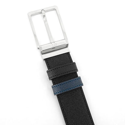 dunhill メンズ ベルト DU24R4T19AA ブラック ネイビー 001