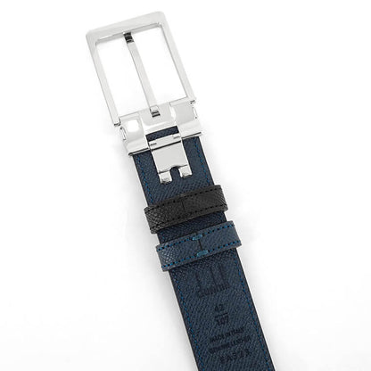 dunhill メンズ ベルト DU24R4T19AA ブラック ネイビー 001