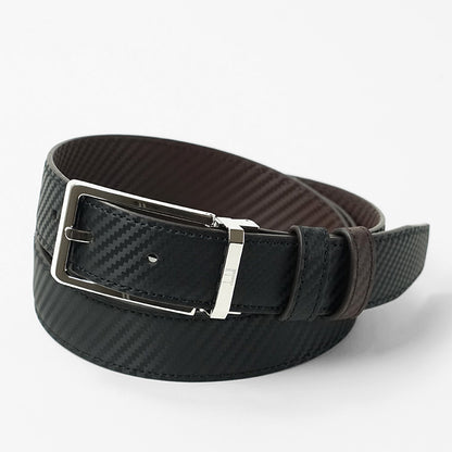 dunhill メンズ ベルト DU24R4T21RR ブラック ブラウン 001