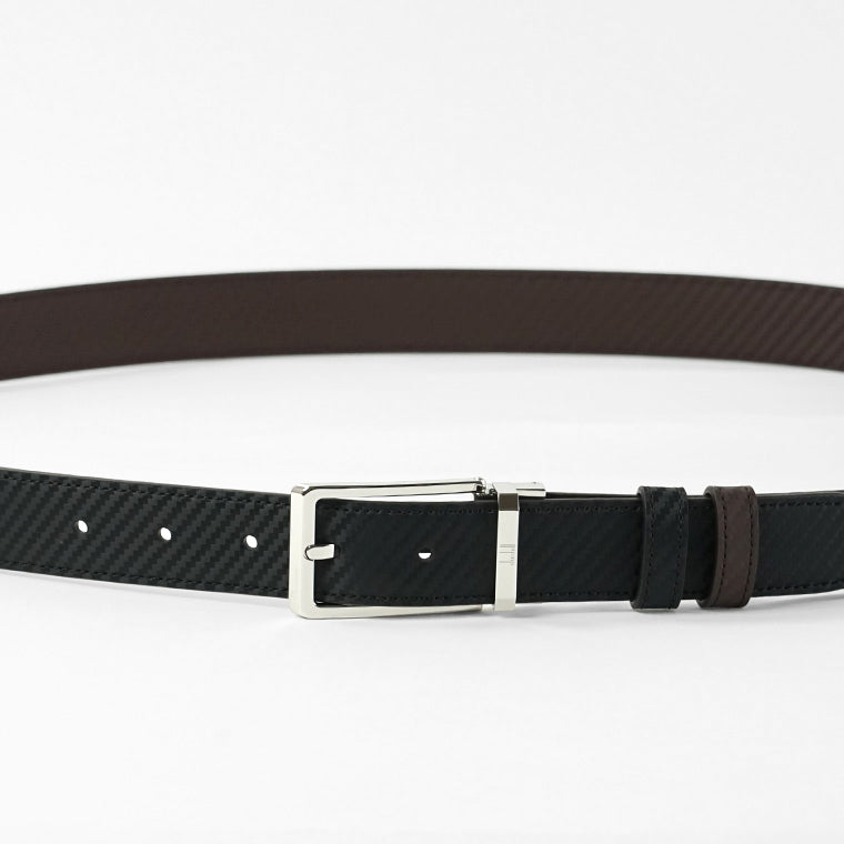 dunhill メンズ ベルト DU24R4T21RR ブラック ブラウン 001