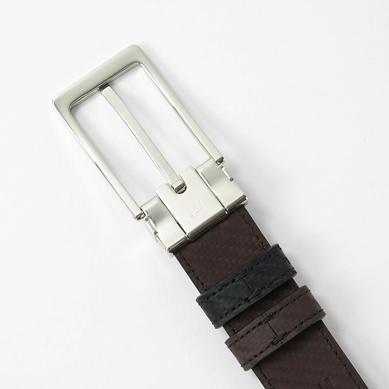 dunhill メンズ ベルト DU24R4T21RR ブラック ブラウン 001