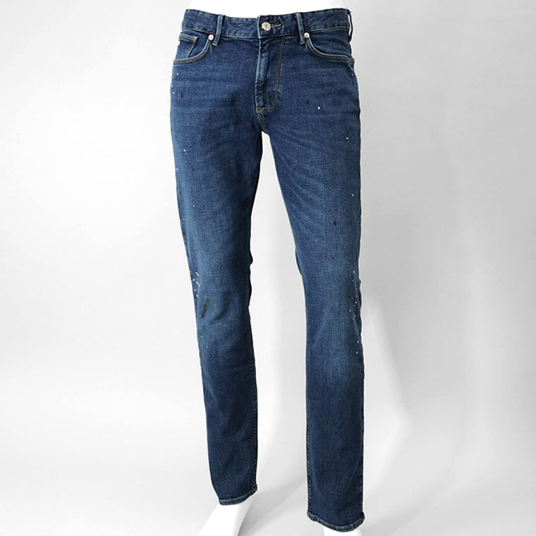 【SUMMER FINAL SALE】 EMPORIO ARMANI メンズ ジーンズ EM000121 AF13252 MIX OF COLOURS ON BLUE DENIM ウォッシュブルー FB041