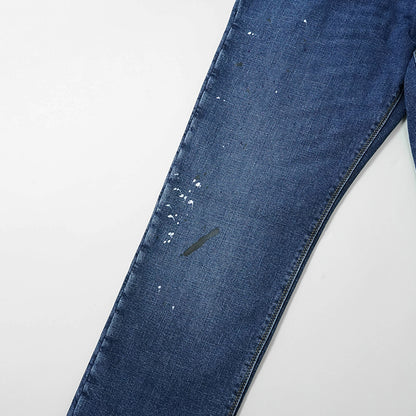 【SUMMER FINAL SALE】 EMPORIO ARMANI メンズ ジーンズ EM000121 AF13252 MIX OF COLOURS ON BLUE DENIM ウォッシュブルー FB041