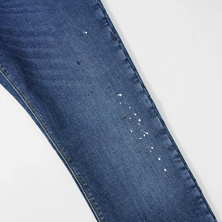 【SUMMER FINAL SALE】 EMPORIO ARMANI メンズ ジーンズ EM000121 AF13252 MIX OF COLOURS ON BLUE DENIM ウォッシュブルー FB041