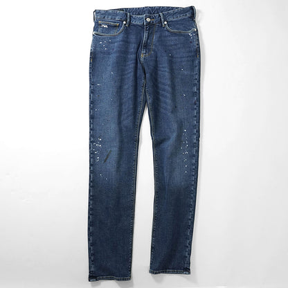 【SUMMER FINAL SALE】 EMPORIO ARMANI メンズ ジーンズ EM000121 AF13252 MIX OF COLOURS ON BLUE DENIM ウォッシュブルー FB041