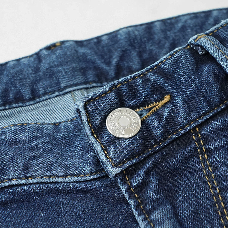 【SUMMER FINAL SALE】 EMPORIO ARMANI メンズ ジーンズ EM000121 AF13252 MIX OF COLOURS ON BLUE DENIM ウォッシュブルー FB041