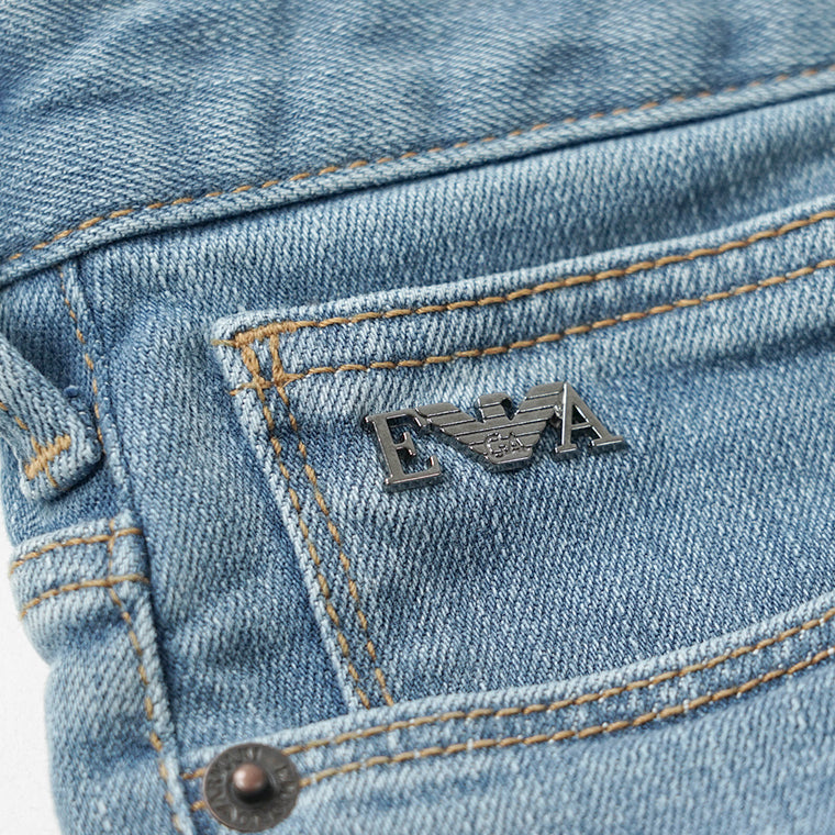 【SUMMER FINAL SALE】 EMPORIO ARMANI メンズ ジーンズ EM000121 AF22800 LIGHT BLUE DENIM ウォッシュライトブルー MB003