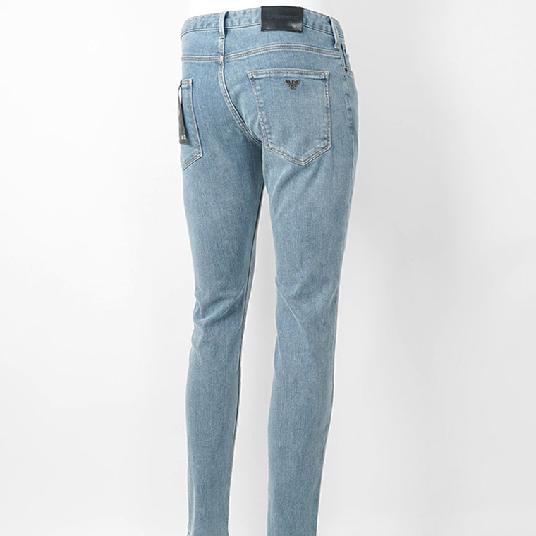 【SUMMER FINAL SALE】 EMPORIO ARMANI メンズ ジーンズ EM000121 AF22800 LIGHT BLUE DENIM ウォッシュライトブルー MB003