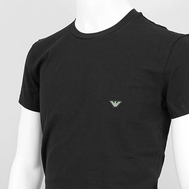 【SUMMER FINAL SALE】 EMPORIO ARMANI UNDERWEAR ライン メンズ Tシャツ EM000375 AF10771 BLACK ブラック UC001