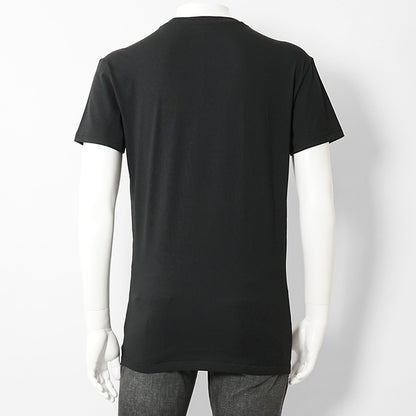 【SUMMER FINAL SALE】 EMPORIO ARMANI UNDERWEAR ライン メンズ Tシャツ EM000375 AF18890 BLACK ブラック UC001