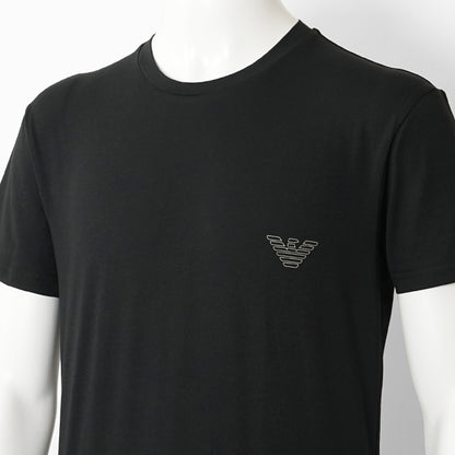 【SUMMER FINAL SALE】 EMPORIO ARMANI UNDERWEAR ライン メンズ Tシャツ EM000375 AF18890 BLACK ブラック UC001