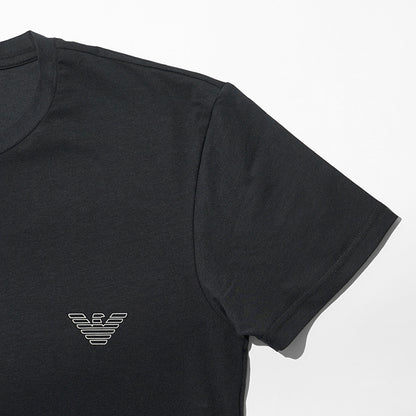 【SUMMER FINAL SALE】 EMPORIO ARMANI UNDERWEAR ライン メンズ Tシャツ EM000375 AF18890 BLACK ブラック UC001