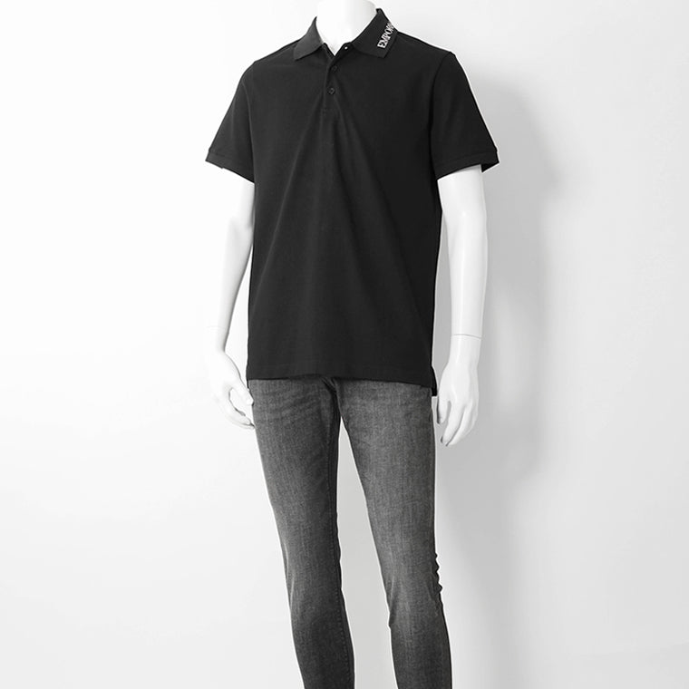 【SUMMER FINAL SALE】 EMPORIO ARMANI SWIMWEAR ライン メンズ ポロシャツ EM000571 AF20425 2カラー