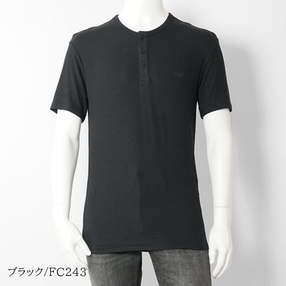 【SUMMER FINAL SALE】 EMPORIO ARMANI UNDERWEAR ライン メンズ ヘンリーネックTシャツ EM000623 AF18892 2カラー