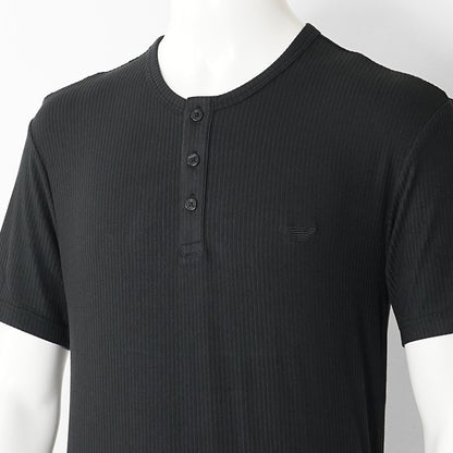【SUMMER FINAL SALE】 EMPORIO ARMANI UNDERWEAR ライン メンズ ヘンリーネックTシャツ EM000623 AF18892 2カラー