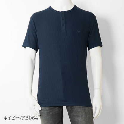 【SUMMER FINAL SALE】 EMPORIO ARMANI UNDERWEAR ライン メンズ ヘンリーネックTシャツ EM000623 AF18892 2カラー