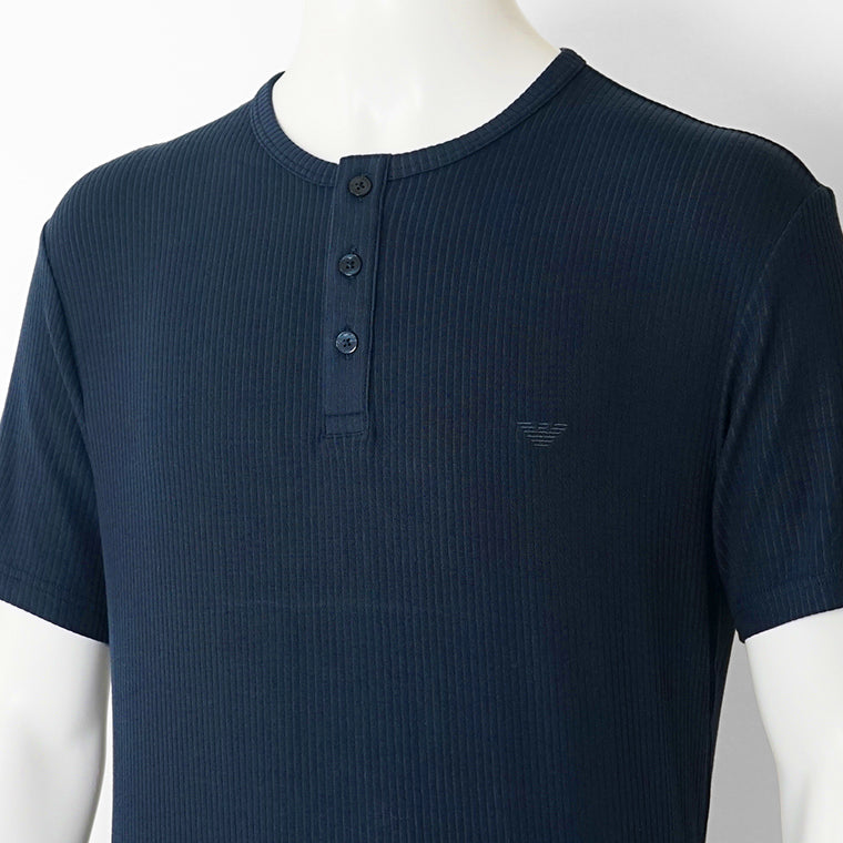 【SUMMER FINAL SALE】 EMPORIO ARMANI UNDERWEAR ライン メンズ ヘンリーネックTシャツ EM000623 AF18892 2カラー