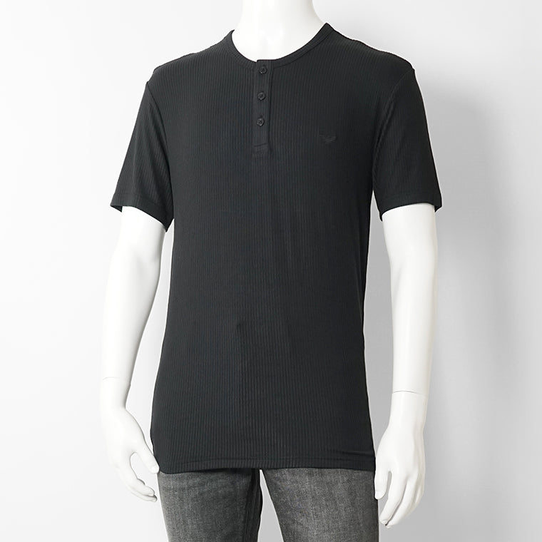 【SUMMER FINAL SALE】 EMPORIO ARMANI UNDERWEAR ライン メンズ ヘンリーネックTシャツ EM000623 AF18892 2カラー