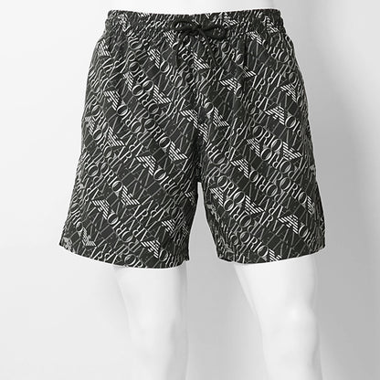 【SUMMER FINAL SALE】 EMPORIO ARMANI SWIMWEAR ライン メンズ スイムショートパンツ EM000688 AF20442 DIAGONAL LOGO BLACK ブラック FC026