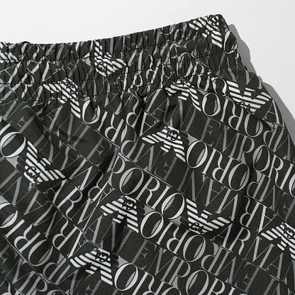 【SUMMER FINAL SALE】 EMPORIO ARMANI SWIMWEAR ライン メンズ スイムショートパンツ EM000688 AF20442 DIAGONAL LOGO BLACK ブラック FC026