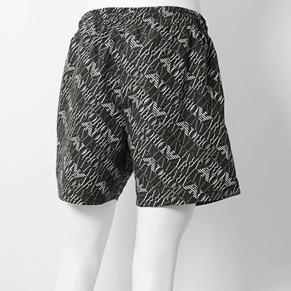 【SUMMER FINAL SALE】 EMPORIO ARMANI SWIMWEAR ライン メンズ スイムショートパンツ EM000688 AF20442 DIAGONAL LOGO BLACK ブラック FC026