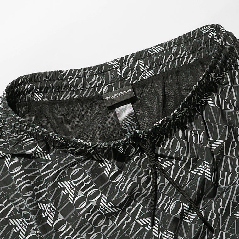 【SUMMER FINAL SALE】 EMPORIO ARMANI SWIMWEAR ライン メンズ スイムショートパンツ EM000688 AF20442 DIAGONAL LOGO BLACK ブラック FC026
