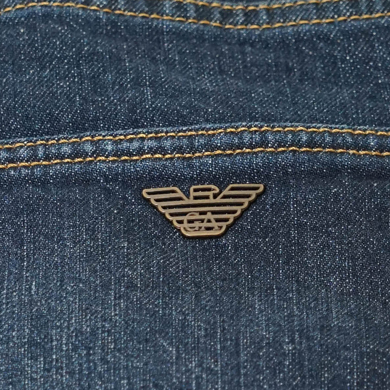 EMPORIO ARMANI メンズ ジーンズ EM000763 AF14296 MEDIUM BLUE DENIM ウォッシュブルー MB002