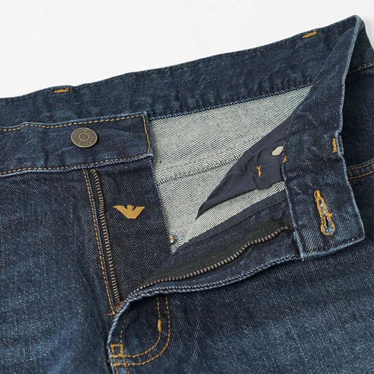 EMPORIO ARMANI メンズ ジーンズ EM000763 AF14296 MEDIUM BLUE DENIM ウォッシュブルー MB002
