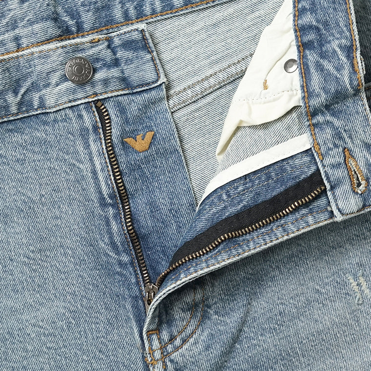 EMPORIO ARMANI メンズ ジーンズ EM000763 AF25398 LIGHT BLUE DENIM ライトブルー MB003