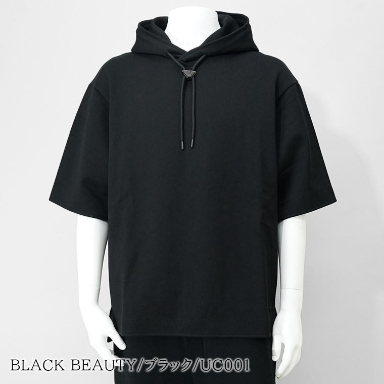 【SUMMER FINAL SALE】 EMPORIO ARMANI メンズ 半袖パーカー EM001132 AF13488 2カラー