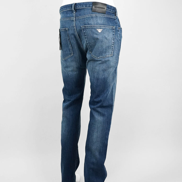 EMPORIO ARMANI メンズ ジーンズ EM001370 AF14116 MEDIUM BLUE DENIM ウォッシュブルー MB002