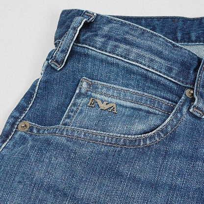 EMPORIO ARMANI メンズ ジーンズ EM001370 AF14116 MEDIUM BLUE DENIM ウォッシュブルー MB002