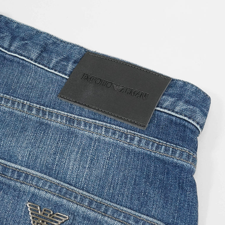 EMPORIO ARMANI メンズ ジーンズ EM001370 AF14116 MEDIUM BLUE DENIM ウォッシュブルー MB002