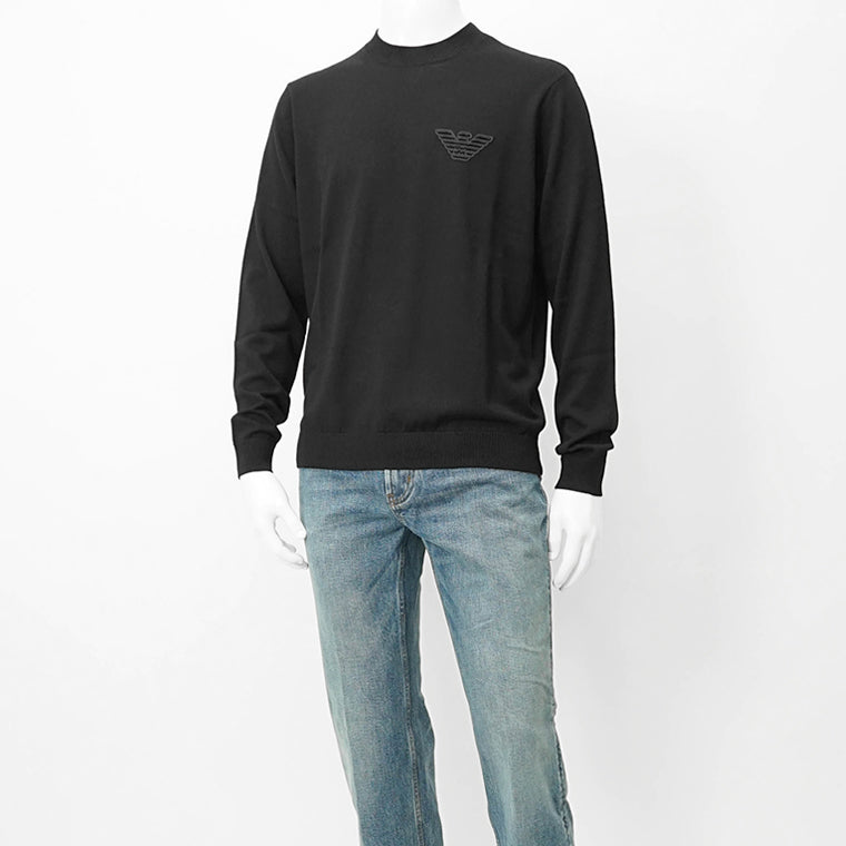 EMPORIO ARMANI メンズ ニット EM002419 AF14158 BLACK BEAUTY ブラック UC001