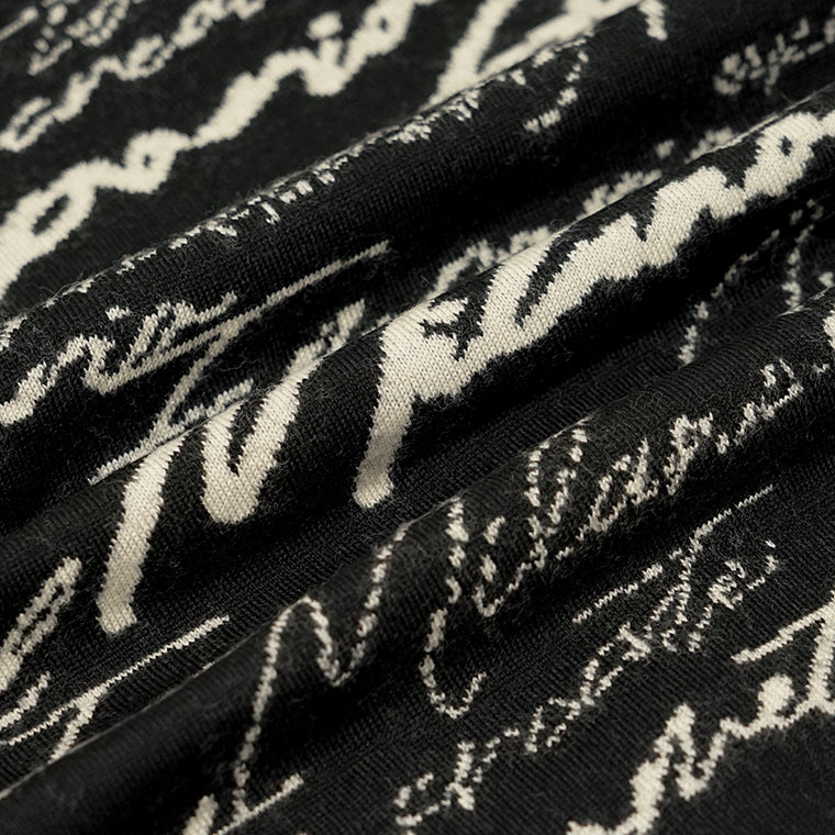 EMPORIO ARMANI メンズ ニット EM002630 AF14199 BLACK CURSIVE ブラック FC103