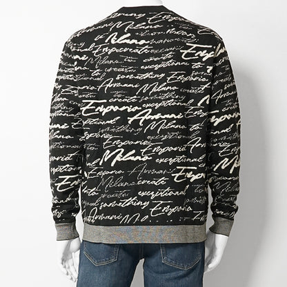 EMPORIO ARMANI メンズ ニット EM002630 AF14199 BLACK CURSIVE ブラック FC103