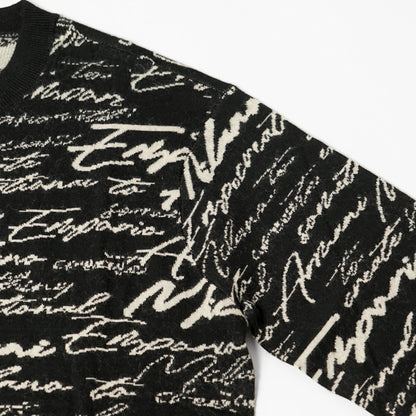 EMPORIO ARMANI メンズ ニット EM002630 AF14199 BLACK CURSIVE ブラック FC103