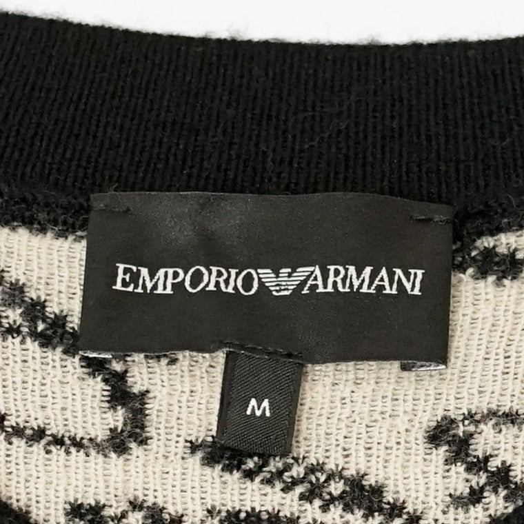 EMPORIO ARMANI メンズ ニット EM002630 AF14199 BLACK CURSIVE ブラック FC103