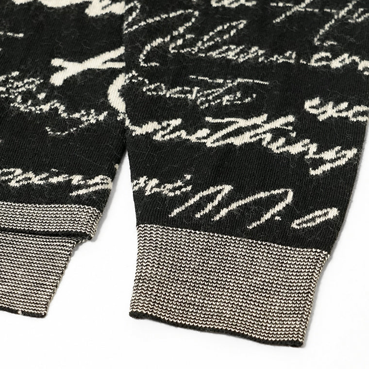 EMPORIO ARMANI メンズ ニット EM002630 AF14199 BLACK CURSIVE ブラック FC103