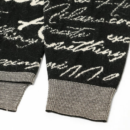 EMPORIO ARMANI メンズ ニット EM002630 AF14199 BLACK CURSIVE ブラック FC103