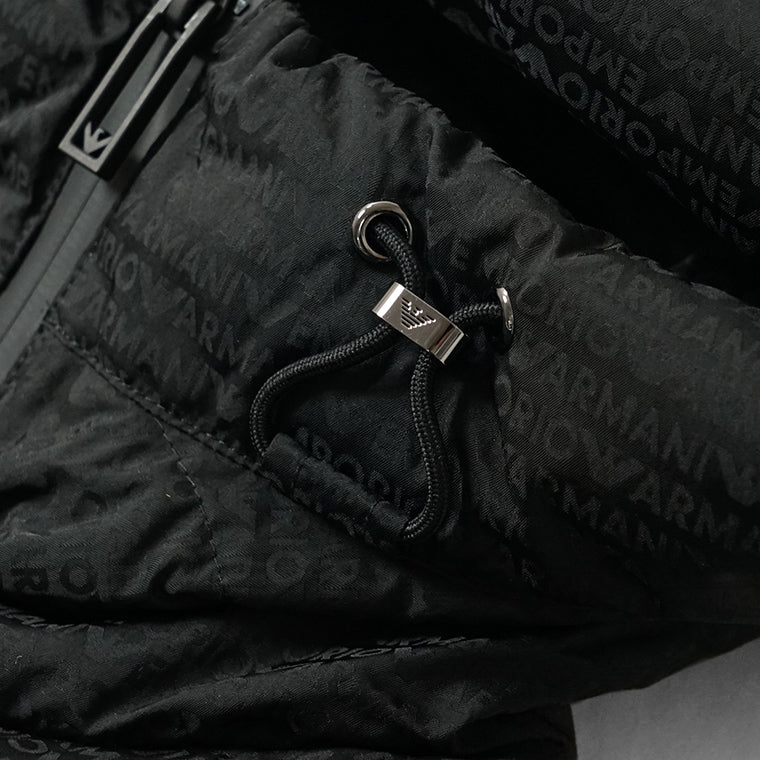 EMPORIO ARMANI メンズ ダウンジャケット EM003043 AF15384 BLACK ブラック UC001