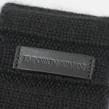 EMPORIO ARMANI メンズ レディース ニットキャップ EM003748 AF19897 BLACK BEAUTY ブラック UC001