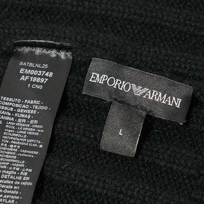 EMPORIO ARMANI メンズ レディース ニットキャップ EM003748 AF19897 BLACK BEAUTY ブラック UC001