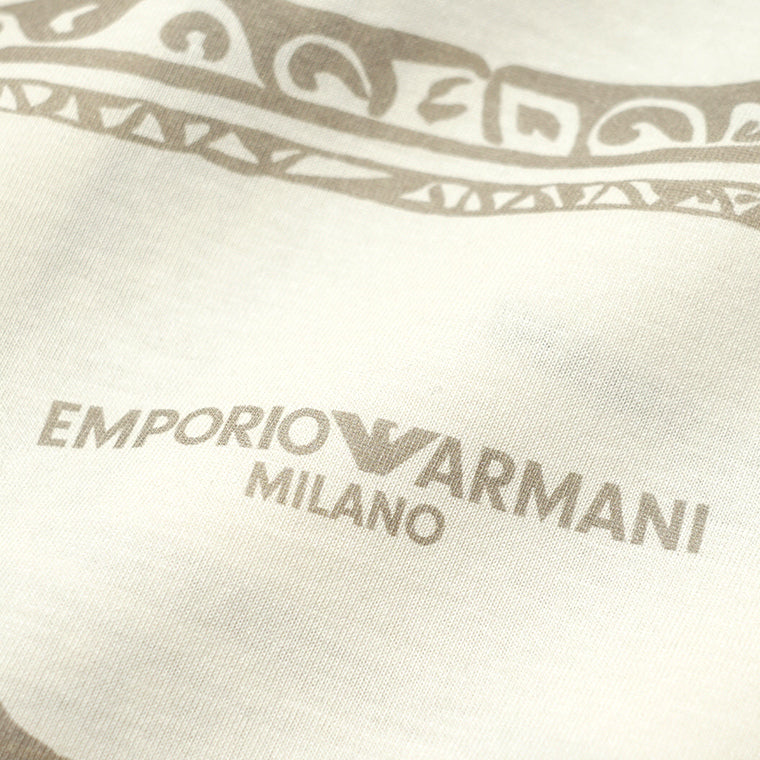 EMPORIO ARMANI メンズ Tシャツ EM005274 AF24857 T105 DIGITAL PRINT ベージュ デジタルプリント M0359