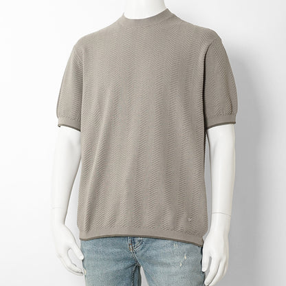 【2026SS SUMMER SALE】EMPORIO ARMANI メンズ ニットTシャツ EM005529 AF25257 2カラー
