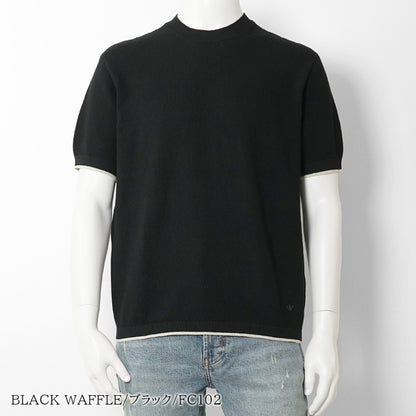 【2026SS SUMMER SALE】EMPORIO ARMANI メンズ ニットTシャツ EM005529 AF25257 2カラー