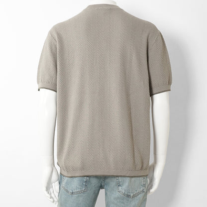 【2026SS SUMMER SALE】EMPORIO ARMANI メンズ ニットTシャツ EM005529 AF25257 2カラー
