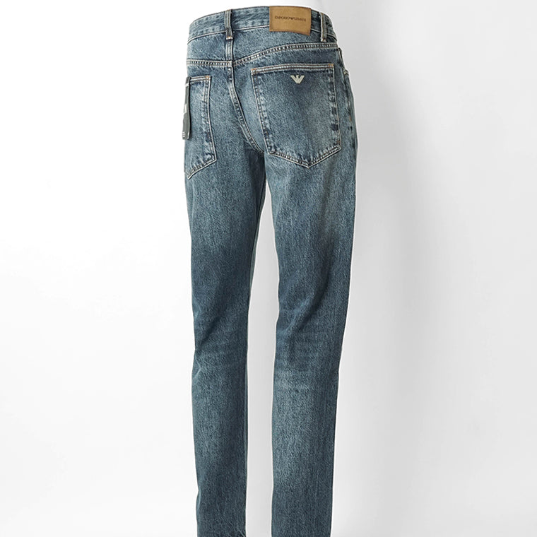 EMPORIO ARMANI メンズ ジーンズ EM006484 AF29571 MEDIUM BLUE DENIM ウォッシュブルー MB002